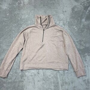 Danskin Women's M Activewear Sweatshirt Beige Rayon Blend a2046